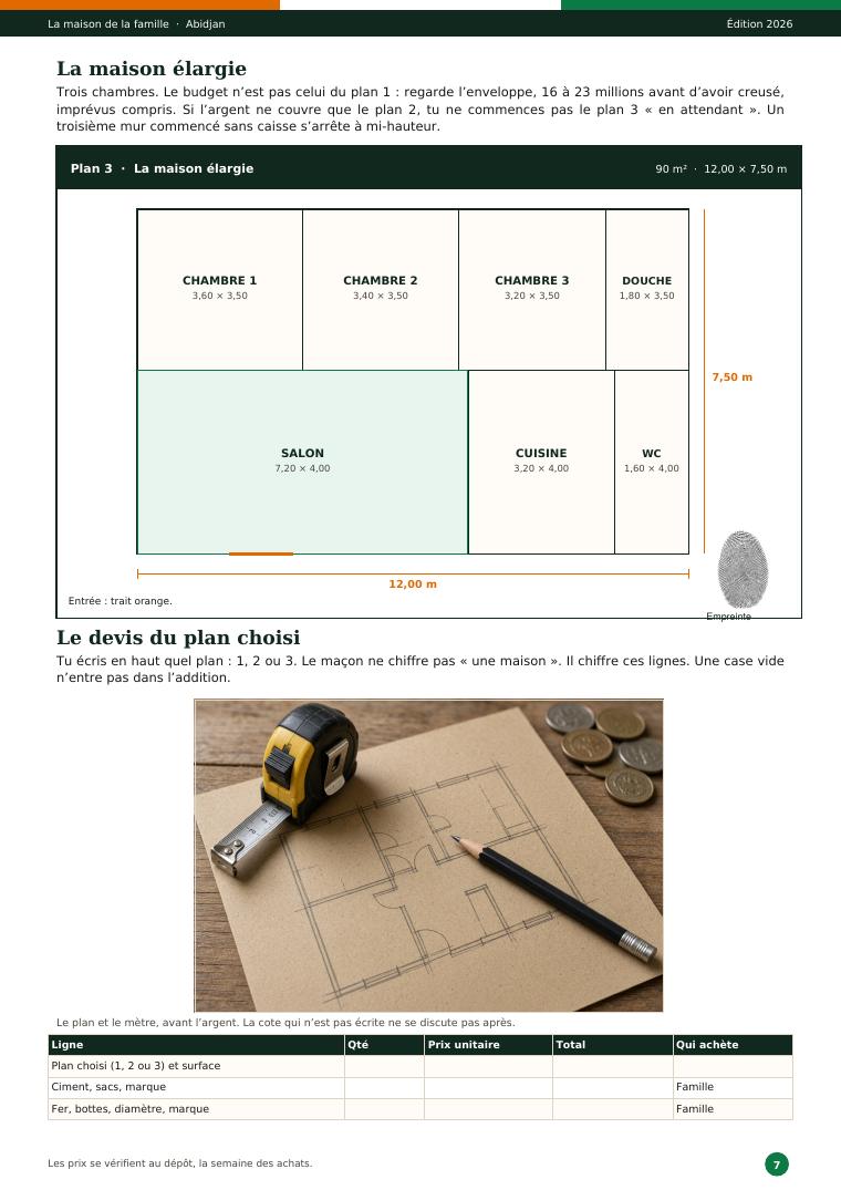 Plan 3, la maison élargie